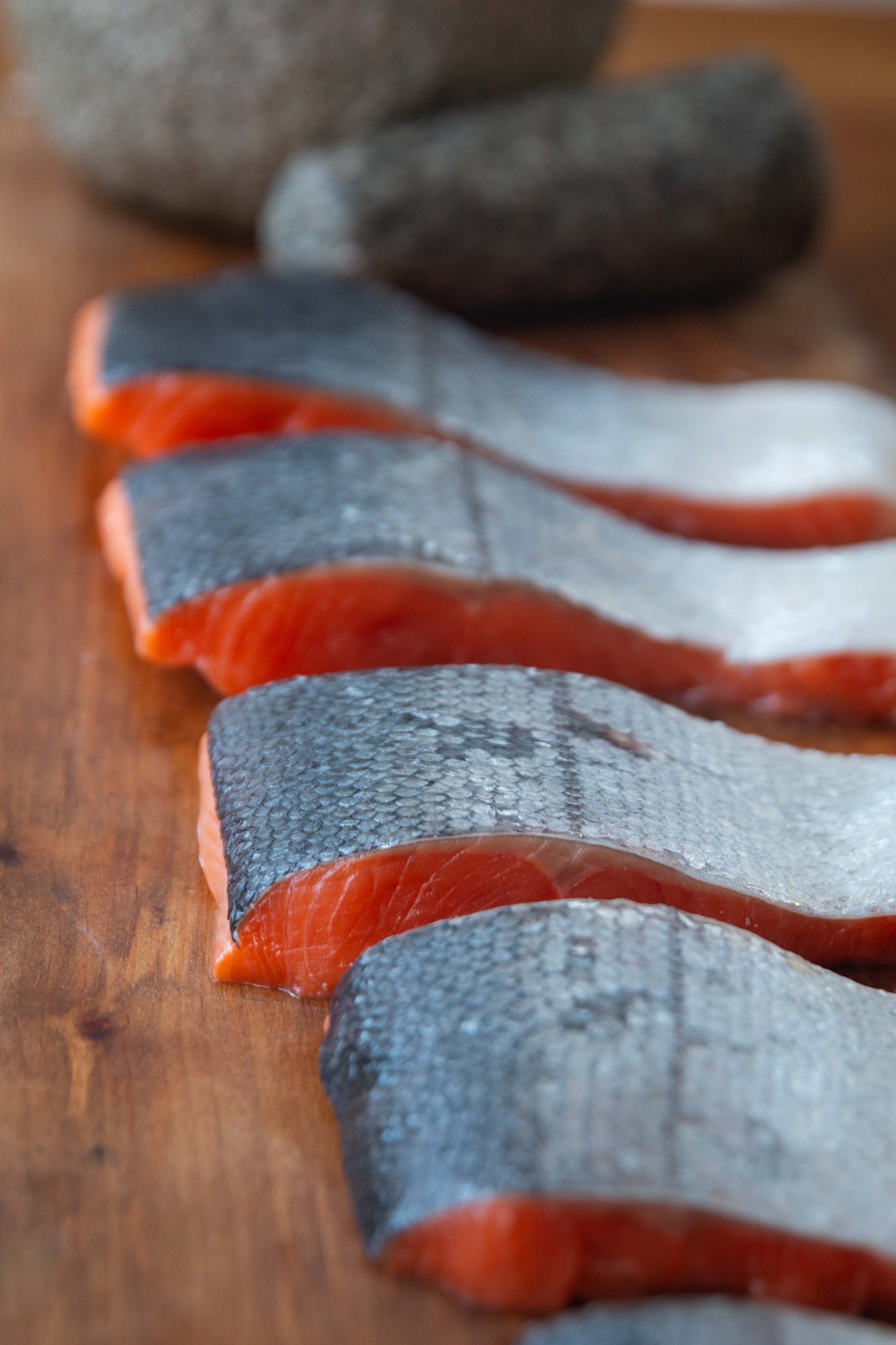 Filete Salmón del Pacífico con Piel (1,0 a 1,1 Kgs aprox.)