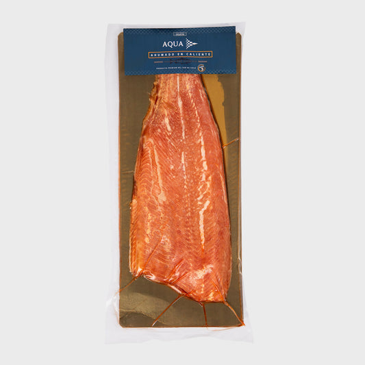 Filete Ahumado en Caliente Salmon del Pacifico (0,900 a 1,1 Kg aprox.)